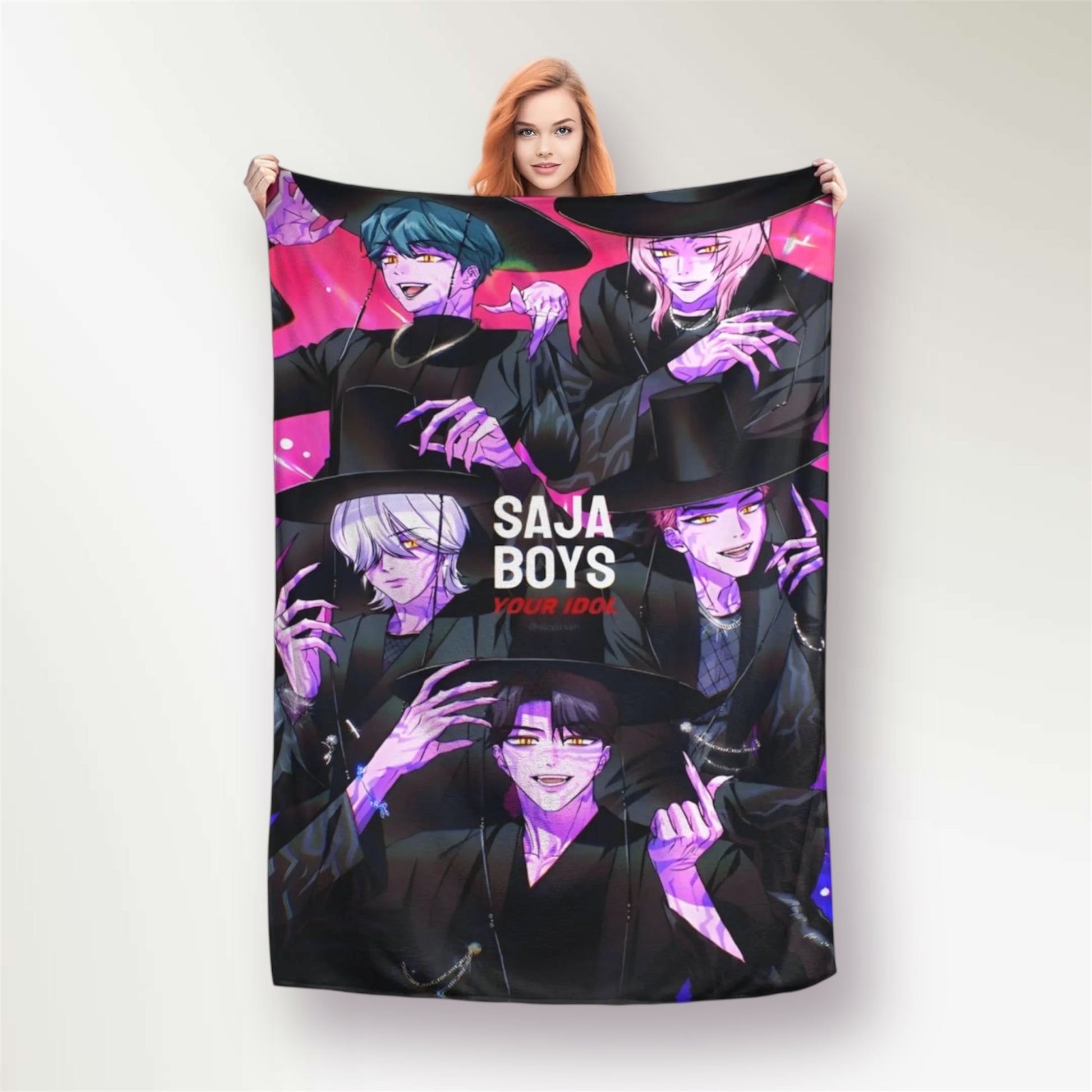 K-Pop Demon Hunters Saja Boys Blanket