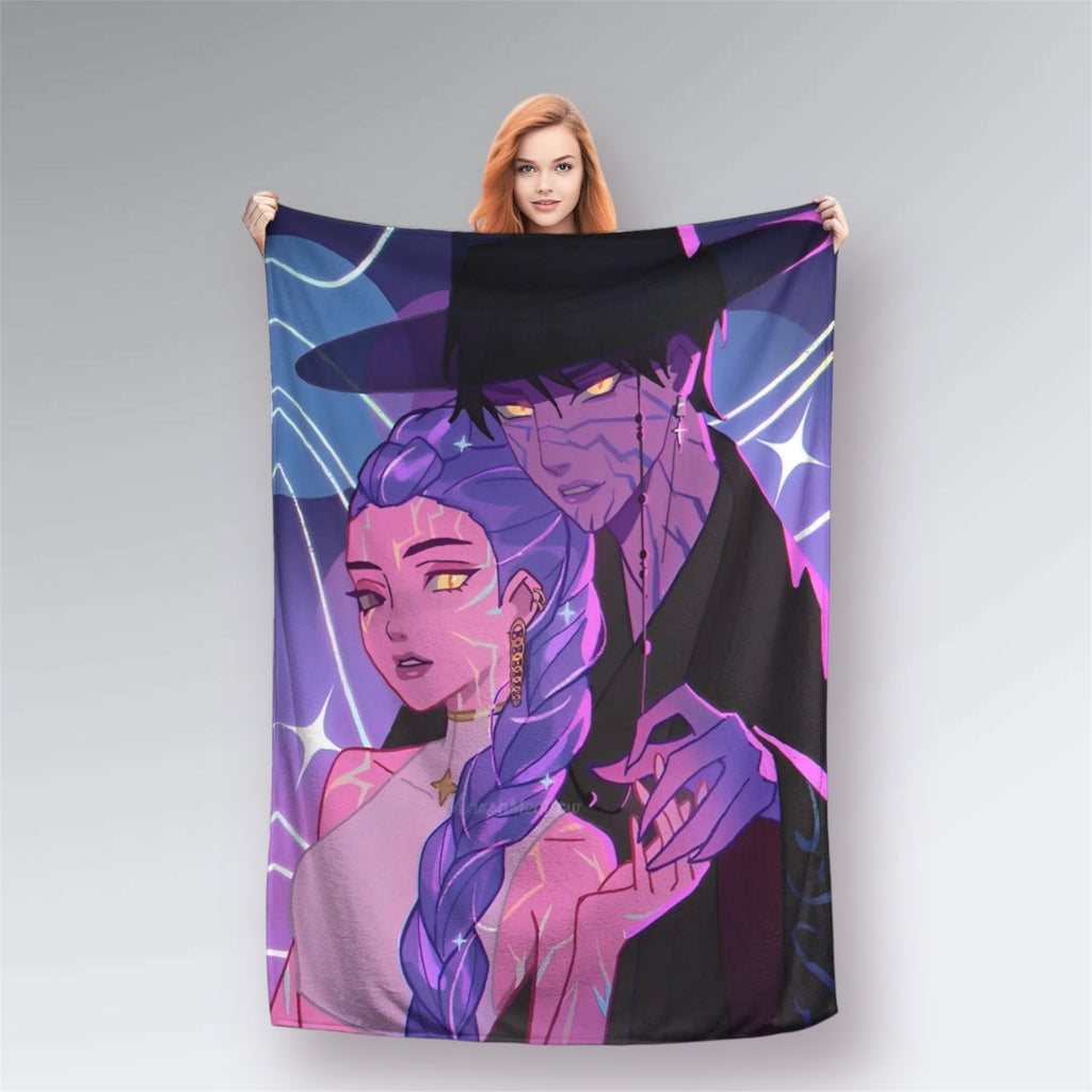 K-Pop Demon Hunters Jinu x Rumi Blanket