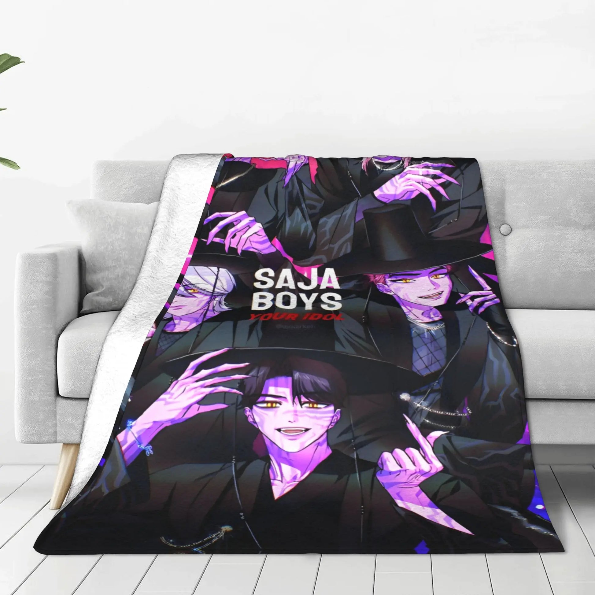 K-Pop Demon Hunters Saja Boys Blanket