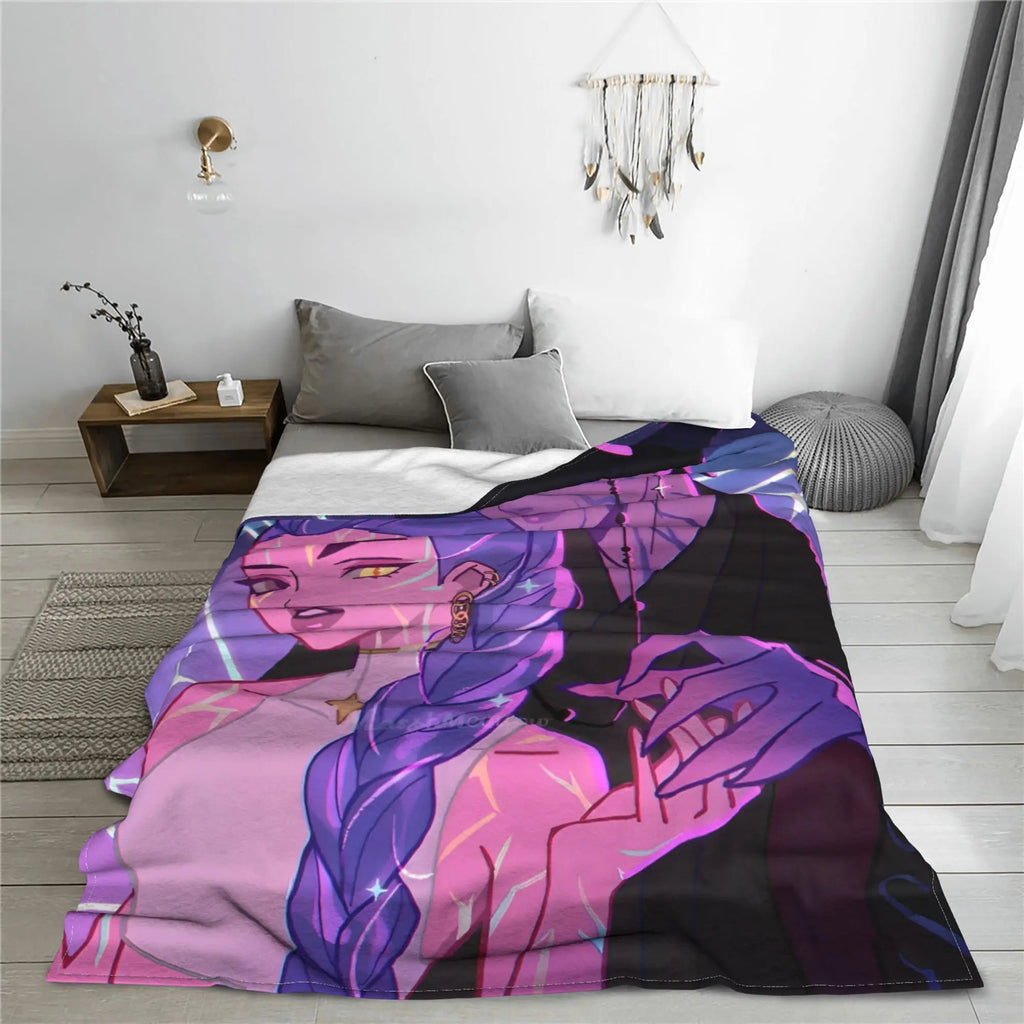 K-Pop Demon Hunters Jinu x Rumi Blanket