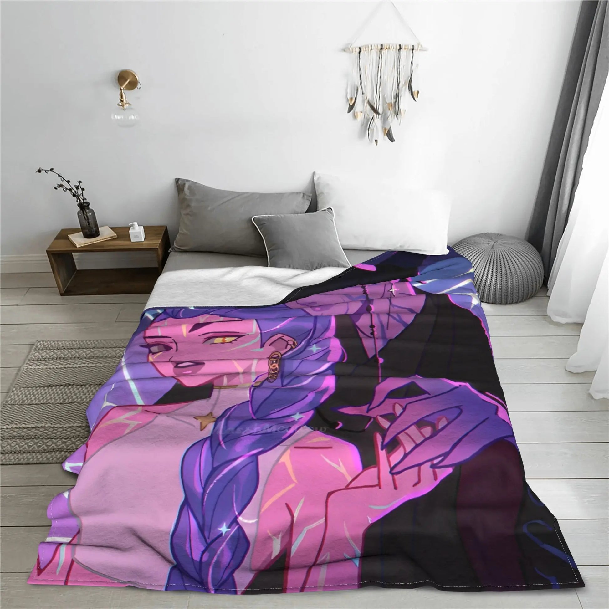 K-Pop Demon Hunters Jinu x Rumi Blanket