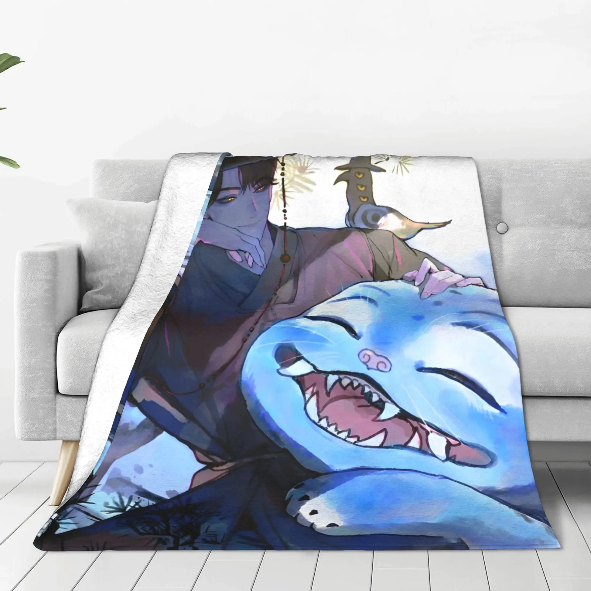 K-Pop Demon Hunters Jinu x Derpy Blanket
