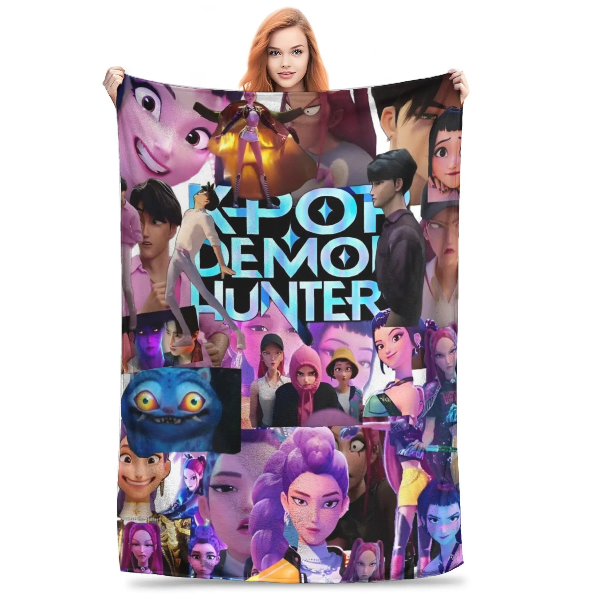 KPop Demon Hunters Huntrix Mix Blanket
