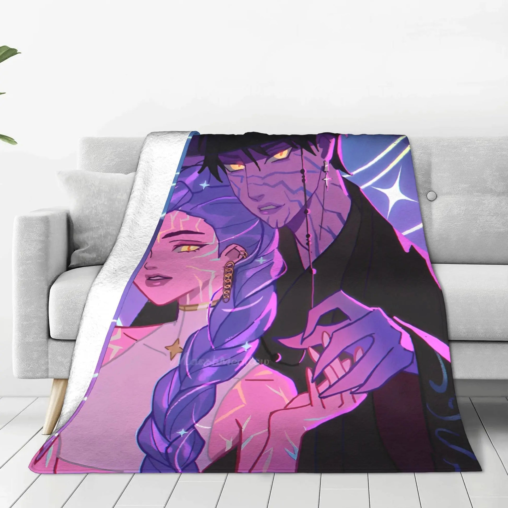 K-Pop Demon Hunters Jinu x Rumi Blanket