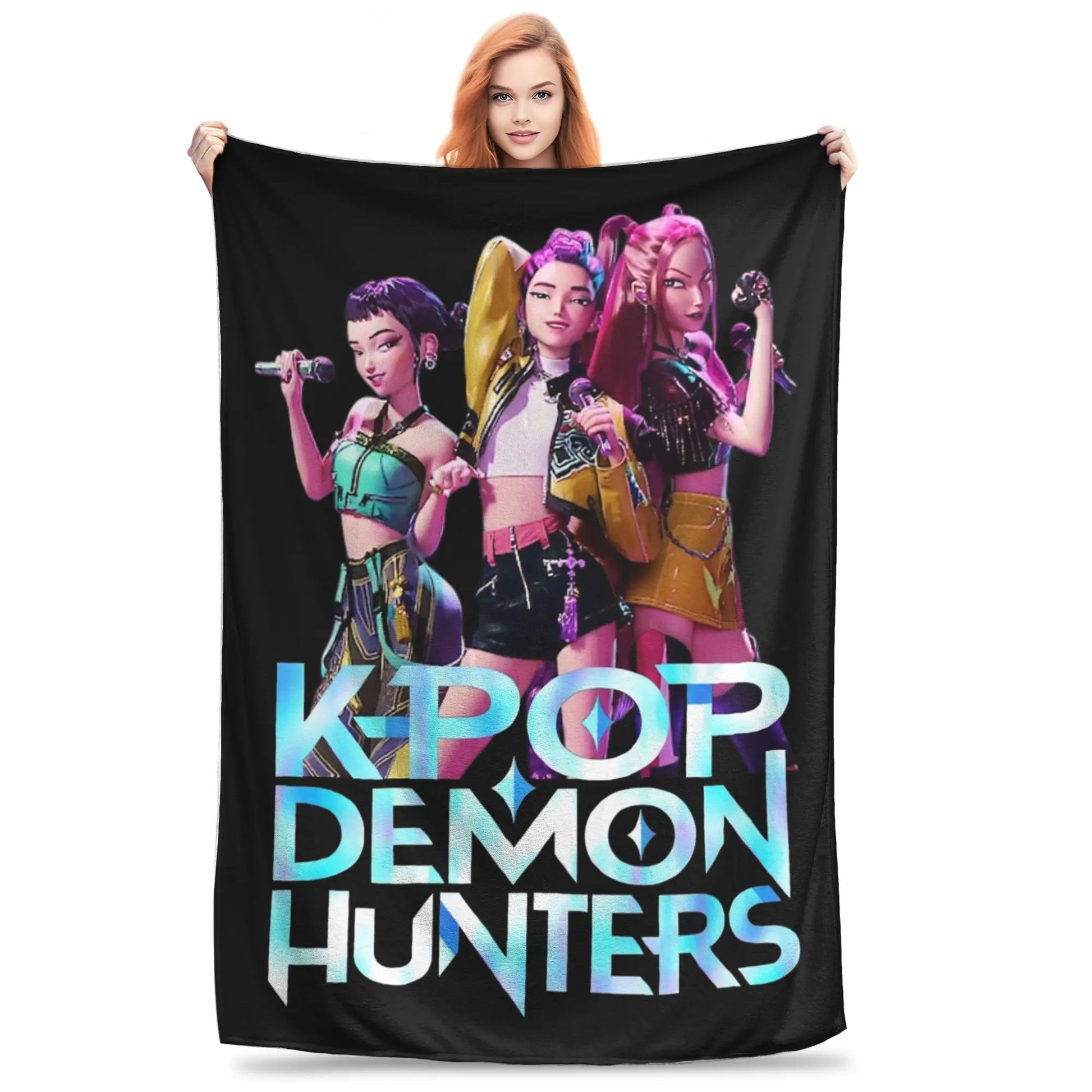 K-Pop Demon Hunters Huntrix Blanket