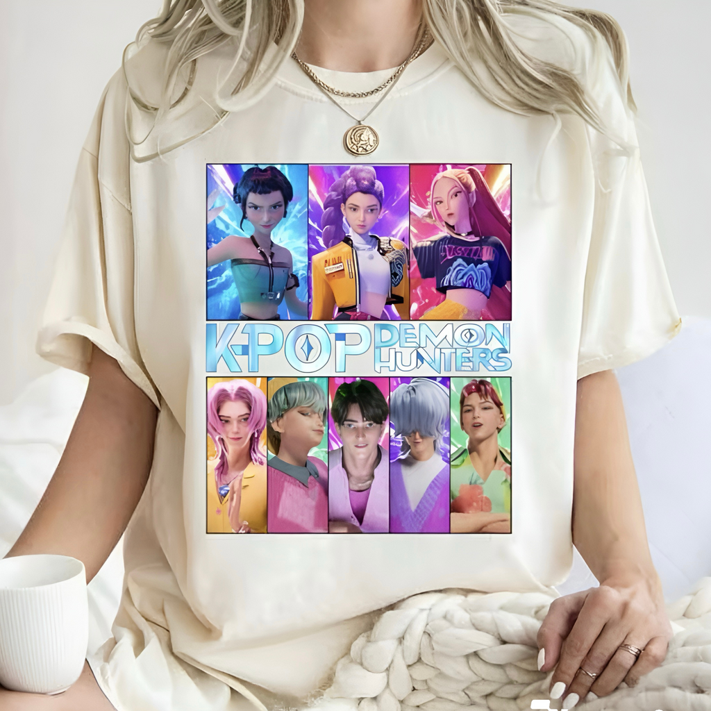 K-Pop Demon Hunters Shirt - Huntrix x Saja Boys